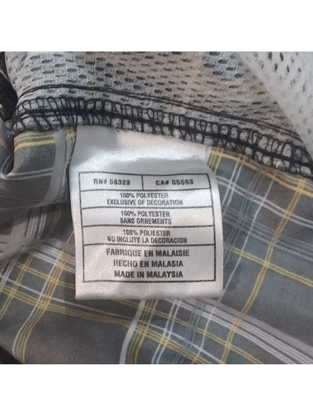 Vintage Nike Board Shorts Gray Plaid Swim Trunks Suit Surf Swoosh Men 32 Bright